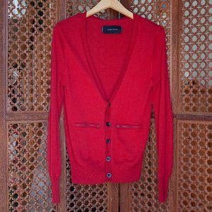 Wings + Horns Red Cardigan